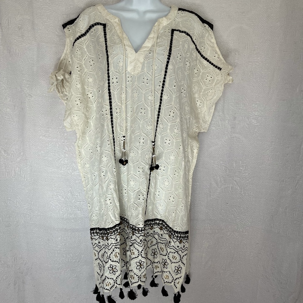 Anthropologie NWT beaded coverup dress - Picture 2 of 6